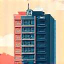 Medical office building icon